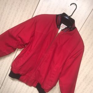 Vintage 90s Saddle King Western Jacket  Red Aztec Cowboy Print Rare